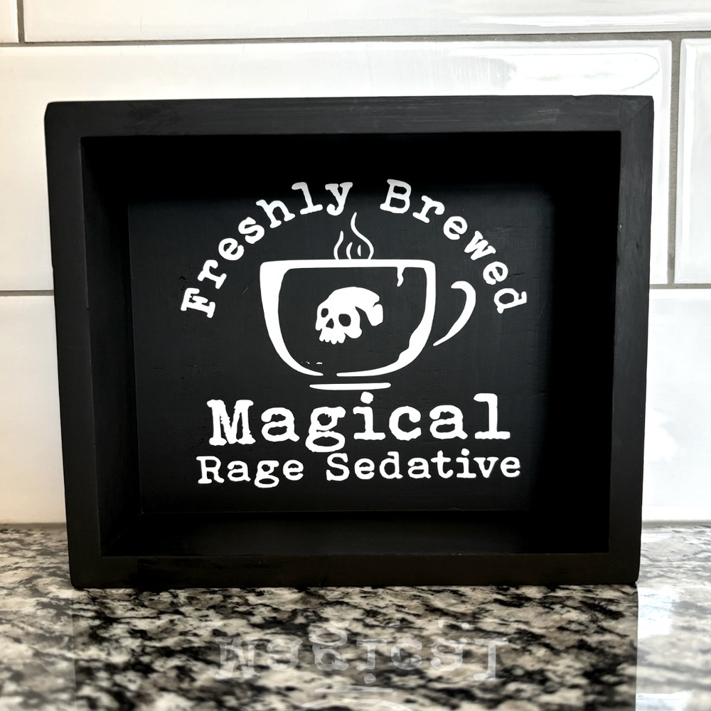 New! Funny coffee sign